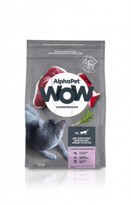 Корм AlphaPet WOW для кошек (с уткой и потрошками) 350 г