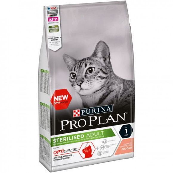 СКИДКА!!! Корм Purina Pro Plan для стерилизованных кошек и кастрированных котов (для поддержания органов чувств), с лососем, 3 кг (СРОК 15.08.2024) СКИДКА!!! Корм Purina Pro Plan для стерилизованных кошек и кастрированных котов (для поддержания органов чувств), с лососем, 3 кг (СРОК 15.08.2024)