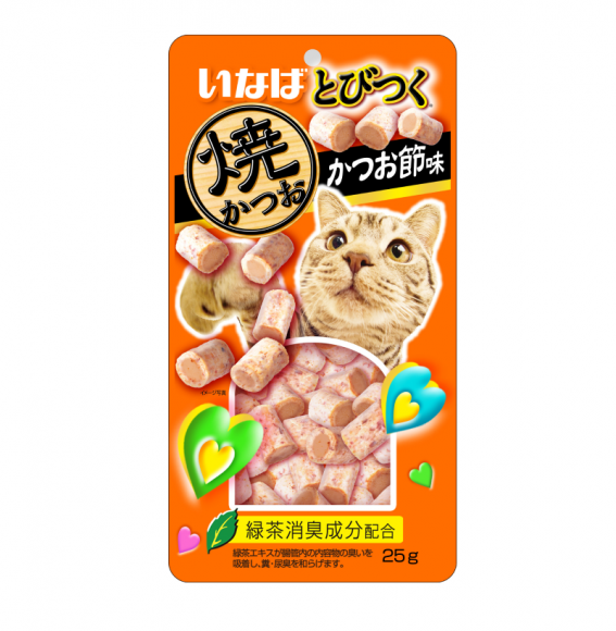 Лакомство для кошек INABA Tobitsuku Yakikatsuo Снеки со вкусом кацуобуси 25г