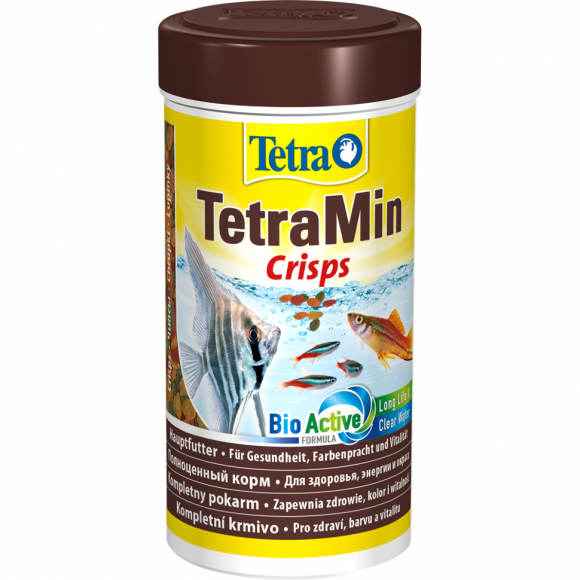 TetraMin Crisps Основной корм для всех видов декоративных рыб (чипсы) 100мл