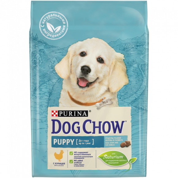 Корм Purina Dog Chow для щенков, цыпленок, 2,5кг