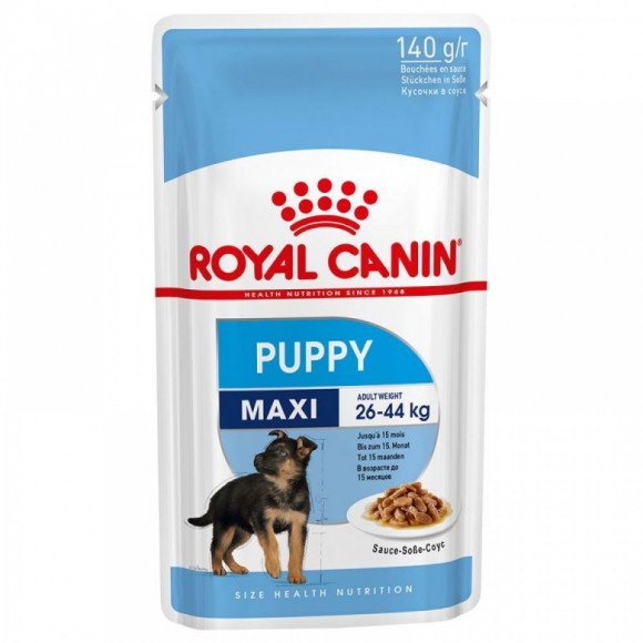 Влажный корм Royal Canin для щенков крупных пород Maxi Puppy (соус) 140гр