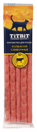 Лакомство ТитБит Колбаски Сливочные для кошек Золотая коллекция