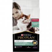 Корм Purina Pro Plan LiveСlear для котят, снижает количество аллергенов в шерсти, с индейкой, 1,4 кг