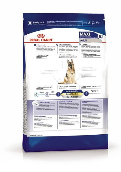 Корм Royal Canin для собак крупных размеров старше 5 лет Maxi Adult 5+ 15 кг