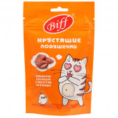 Лакомство TITBIT Хрустящие подушечки Biff для кошек с паштетом из курицы 60 г Лакомство TITBIT Хрустящие подушечки Biff для кошек с паштетом из курицы 60 г
