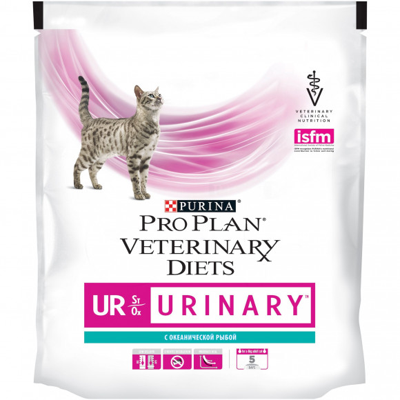 Ветеринарный корм Purina Pro Plan Veterinary Diets UR Urinary для кошек с болезнями нижних отделов мочевыводящих путей, океаническая рыба, 350 г