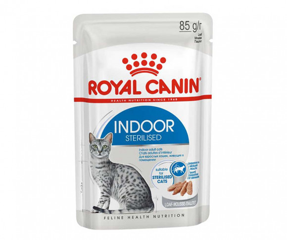 Влажный корм Royal Canin для стерилизованных кошек Indoor Sterilised (паштет) 85гр