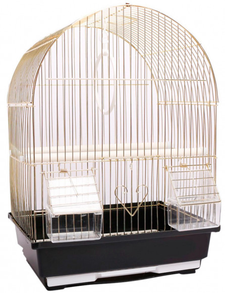 Клетка для птиц, размер 35х28х46 см., Арка "Золото" (A400G)