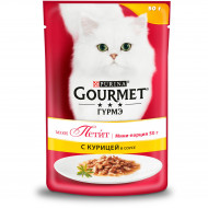 Влажный корм Purina Gourmet Мон Петит для кошек, курица, пауч, 50 г