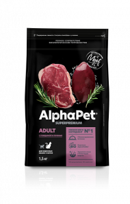 Корм AlphaPet для кошек (говядина и печень) 400 г Корм AlphaPet для кошек (говядина и печень) 400 г