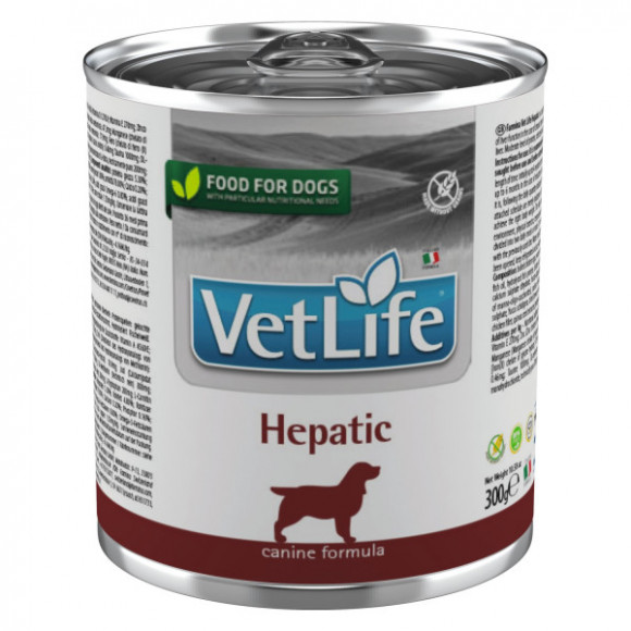 Ветеринарный влажный корм Farmina Vet Life Dog Hepatic Паштет диета для собак гепатик, 300г