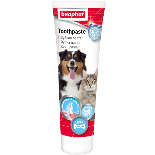 Beaphar Зубная паста со вкусом печени для кошек и собак 100гр