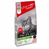АКЦИЯ!!! Корм Purina Pro Plan для стерилизованных кошек и кастрированных котов, с лососем, 1.5кг + 400гр АКЦИЯ!!! Корм Purina Pro Plan для стерилизованных кошек и кастрированных котов, с лососем, 1.5кг + 400гр