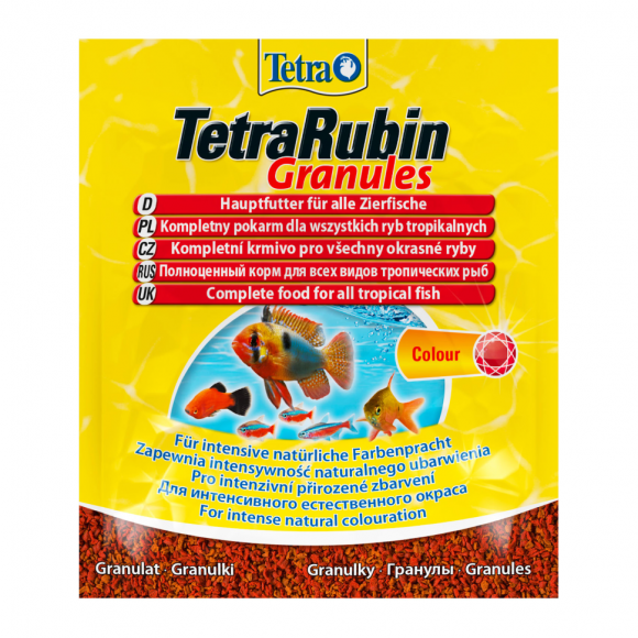TetraRubin Granules корм для улучшения окраса всех видов рыб (гранулы) 15г