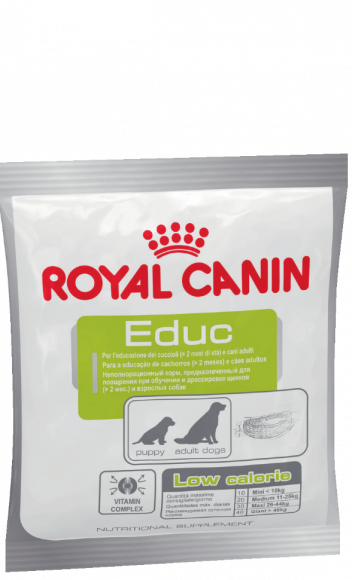 Лакомство Royal Canin Educ поощрение при обучении и дрессировке щенков и взрослых собак 50гр
