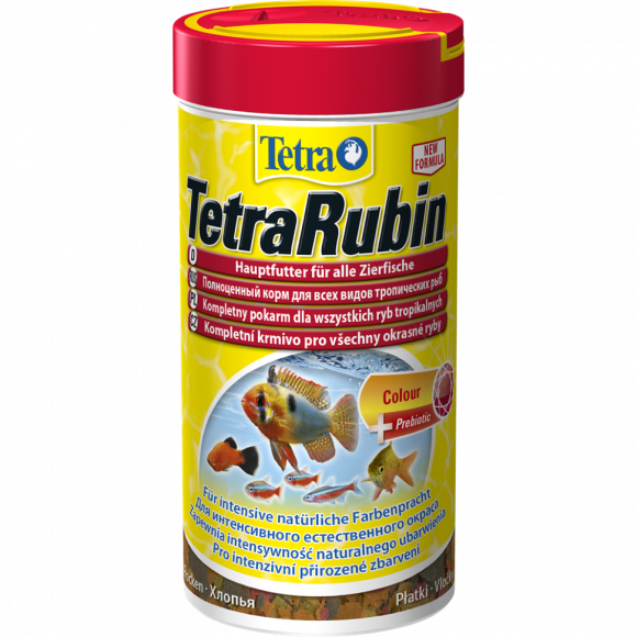 TetraRubin корм для усиления естественной окраски рыб (хлопья) 100мл