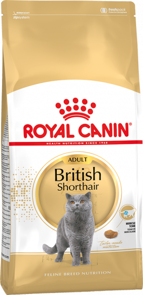 Корм Royal Canin для британских короткошерстных кошек (1-10 лет) British Shorthair 34 2кг