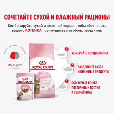 Влажный корм Royal Canin для стерилизованных котят c 6 до 12 мес Kitten Sterilised в соусе 85 г Влажный корм Royal Canin для стерилизованных котят c 6 до 12 мес Kitten Sterilised в соусе 85 г