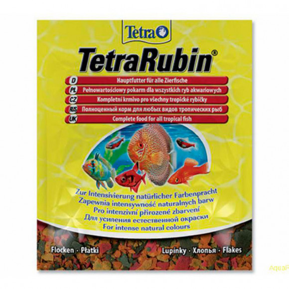 TetraRubin корм для усиления естественной окраски рыб (хлопья) 12 г