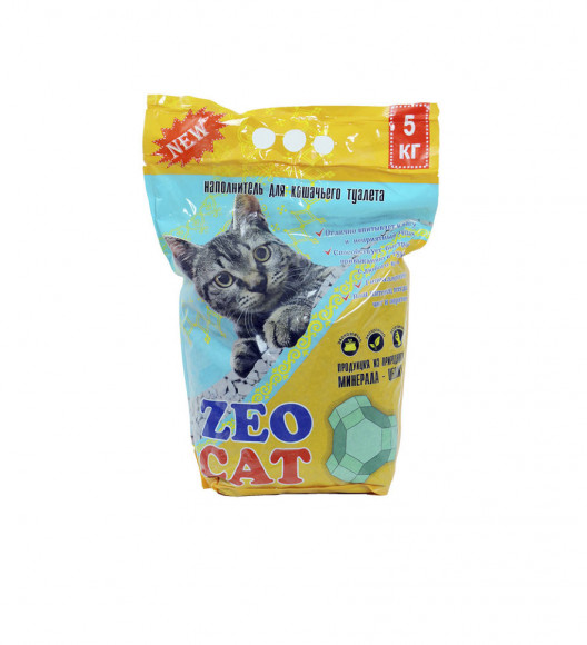 Наполнитель для кошачьего туалета ZeoCat (цеолит) 5кг
