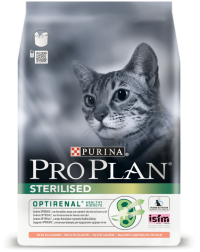 Корм Purina Pro Plan Sterilised RENAL PLUS для взрослых стерилизованных кошек для поддержания здоровья почек с лососем, 400 г