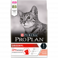 Корм Purina Pro Plan Adult для взрослых кошек, с лососем, 3 кг