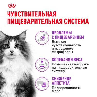 Корм Royal Canin для кошек с чувствительным пищеварением (1-7 лет) Sensible 33 2 кг