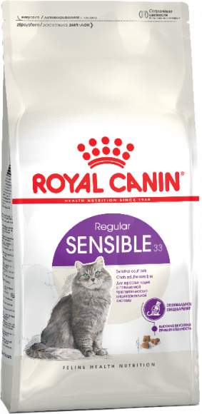 Корм Royal Canin для кошек с чувствительным пищеварением (1-7 лет) Sensible 33 2 кг
