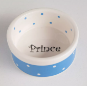 Миска керамическая "Prince" малая, 8,5 х 3,5 см, 100 мл, голубая