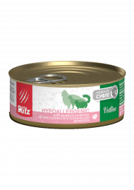 Ветеринарный влажный корм Blitz Vetline для кошек с Индейкой Hypoallergenic, 100 г