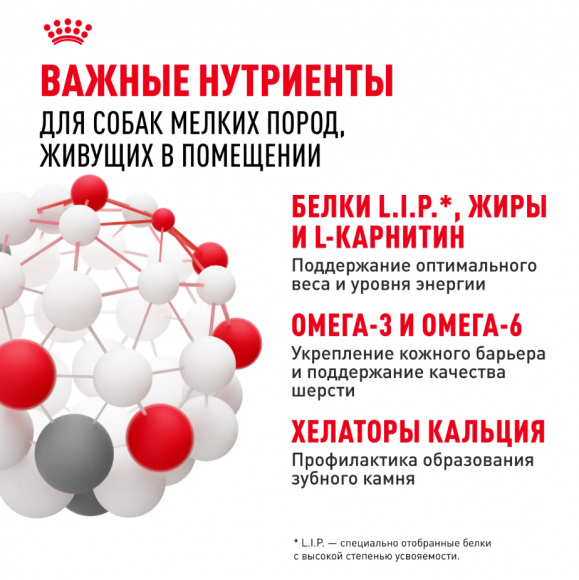 Корм Royal Canin для собак малых пород, живущих преимущественно в домашних условиях Mini Indor Adult 3 кг