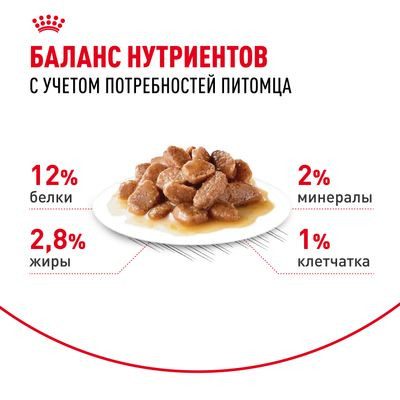 Влажный корм Royal Canin кусочки в соусе для кошек 1-7 лет Instinctive 85 г