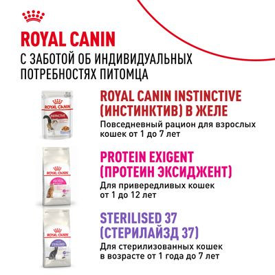 Влажный корм Royal Canin кусочки в соусе для кошек 1-7 лет Instinctive 85 г