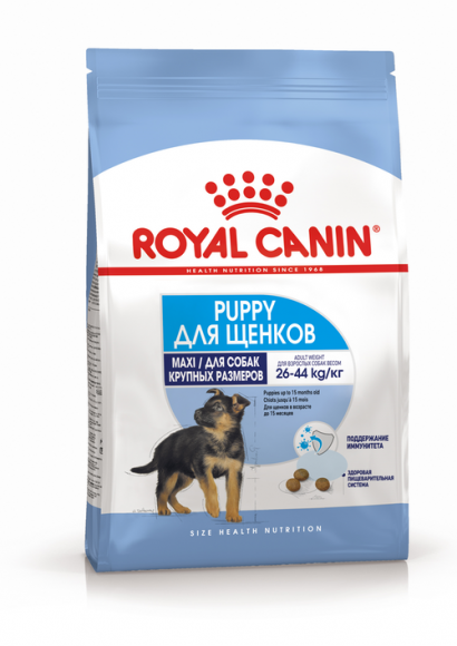 Корм Royal Canin для щенков крупных пород 2-15 мес. Maxi Puppy 3кг