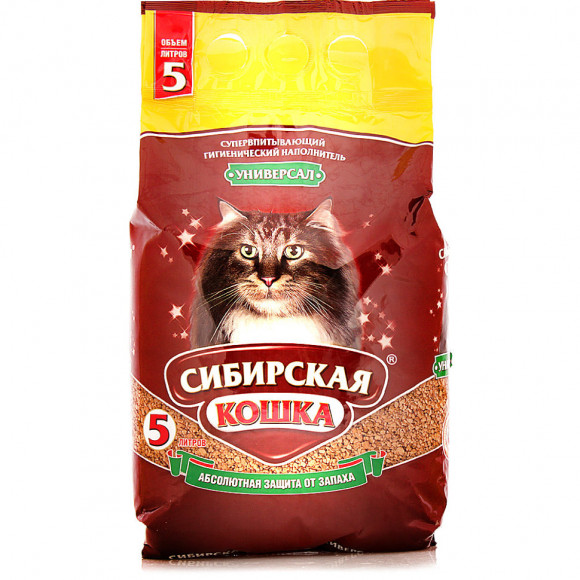 Наполнитель Сибирская Кошка Универсал 5л