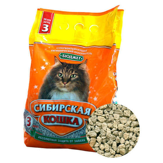 Уценка! Наполнитель Сибирская Кошка Бюджет впитывающий 5л (дефект упаковки)