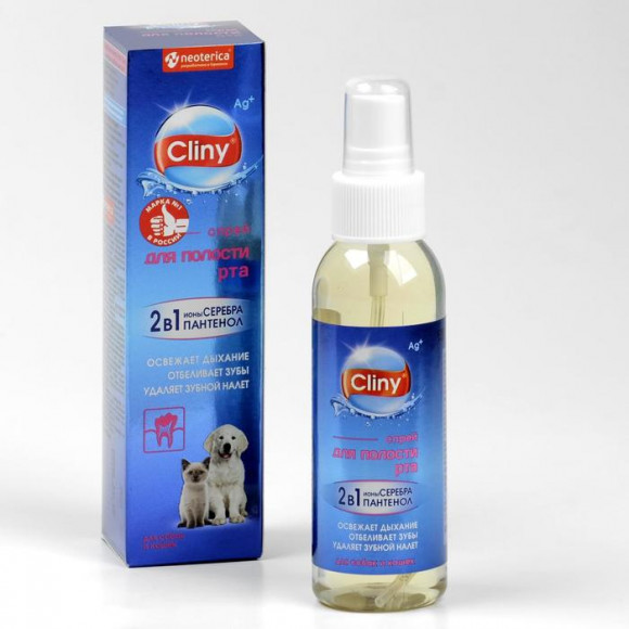 Жидкость для ухода за полостью рта для собак и кошек Cliny 100мл