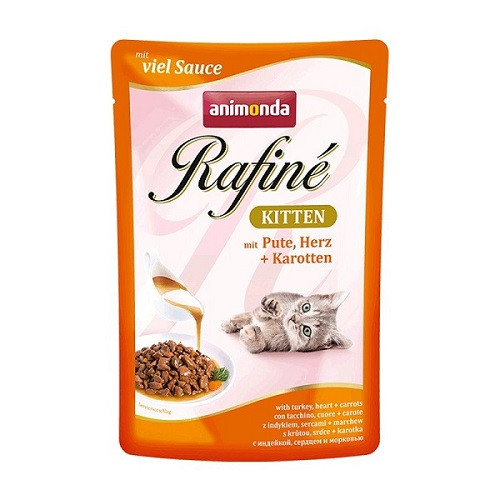 Влажный корм Animonda Rafine Soupe Kitten для котят с индейкой, сердцем и морковью 100гр