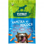 Лакомство TITBIT Нарезка из лосося для собак 80 г Лакомство TITBIT Нарезка из лосося для собак 80 г