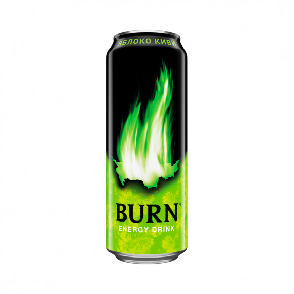 Энергетический напиток "Burn Яблоко-киви" 0,449л