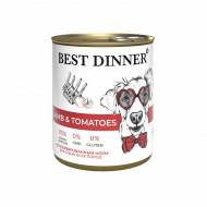 Консервы Best Dinner для собак "Ягненок с томатами" 850 г