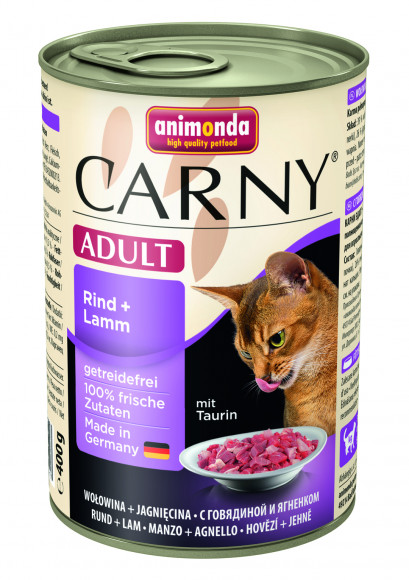 Консервы Animonda Carny Adult для кошек с говядиной и ягненком 400гр