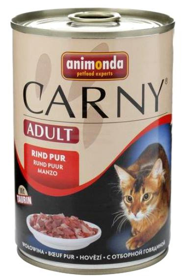 Консервы Animonda Carny Adult для кошек с отборной говядиной 400гр