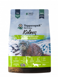 Корм ТерриториЯ Кавказ для стерилизованных кошек Индейка с брусникой 350 г