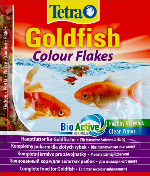 Корм для рыб Тетра Goldfish Colour /улучшения золотого окраса (хлопья) 12г