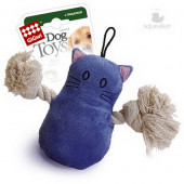 Игрушка GIGWI Кот с пищалкой/ткань, пластик Игрушка GIGWI Кот с пищалкой/ткань, пластик