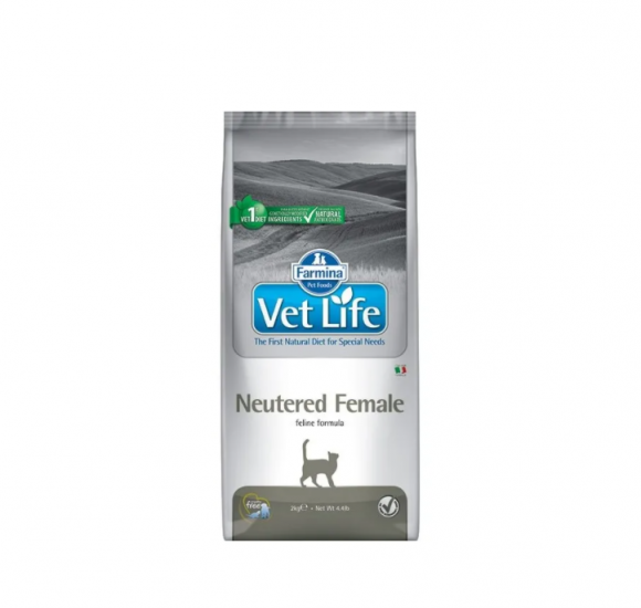 Ветеринарный корм Farmina Vet Life Cat Neutered Female для стерилизованных кошек 2кг