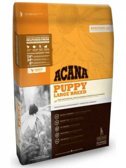 УЦЕНКА! Корм Acana Puppy Large Breed беззерновой для щенков крупных пород 11,4кг уценка - деффект упаковки!