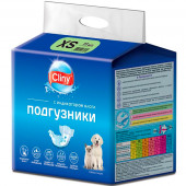 Подгузники для собак, кошек 2-4 кг размер XS 11шт Cliny